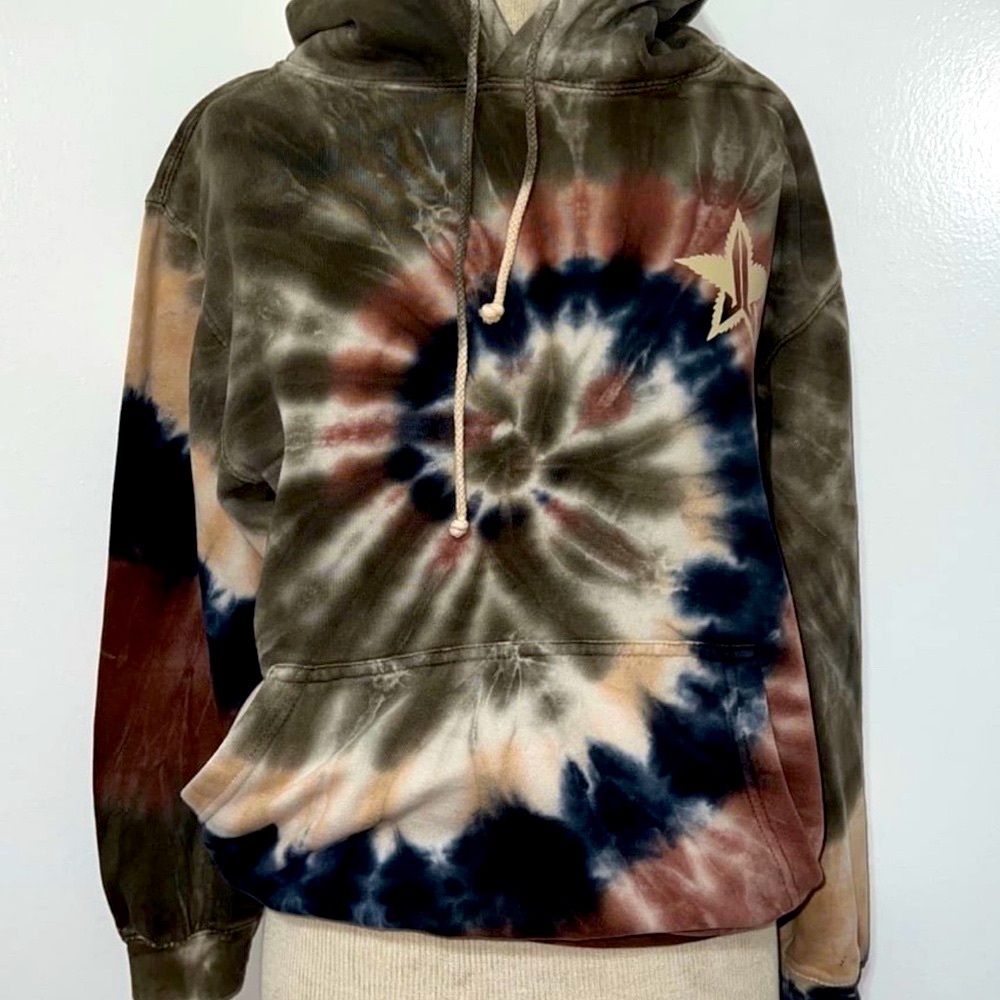 Jeffree Star Tie-Dye Hoodie with Star Logo Unisex Small